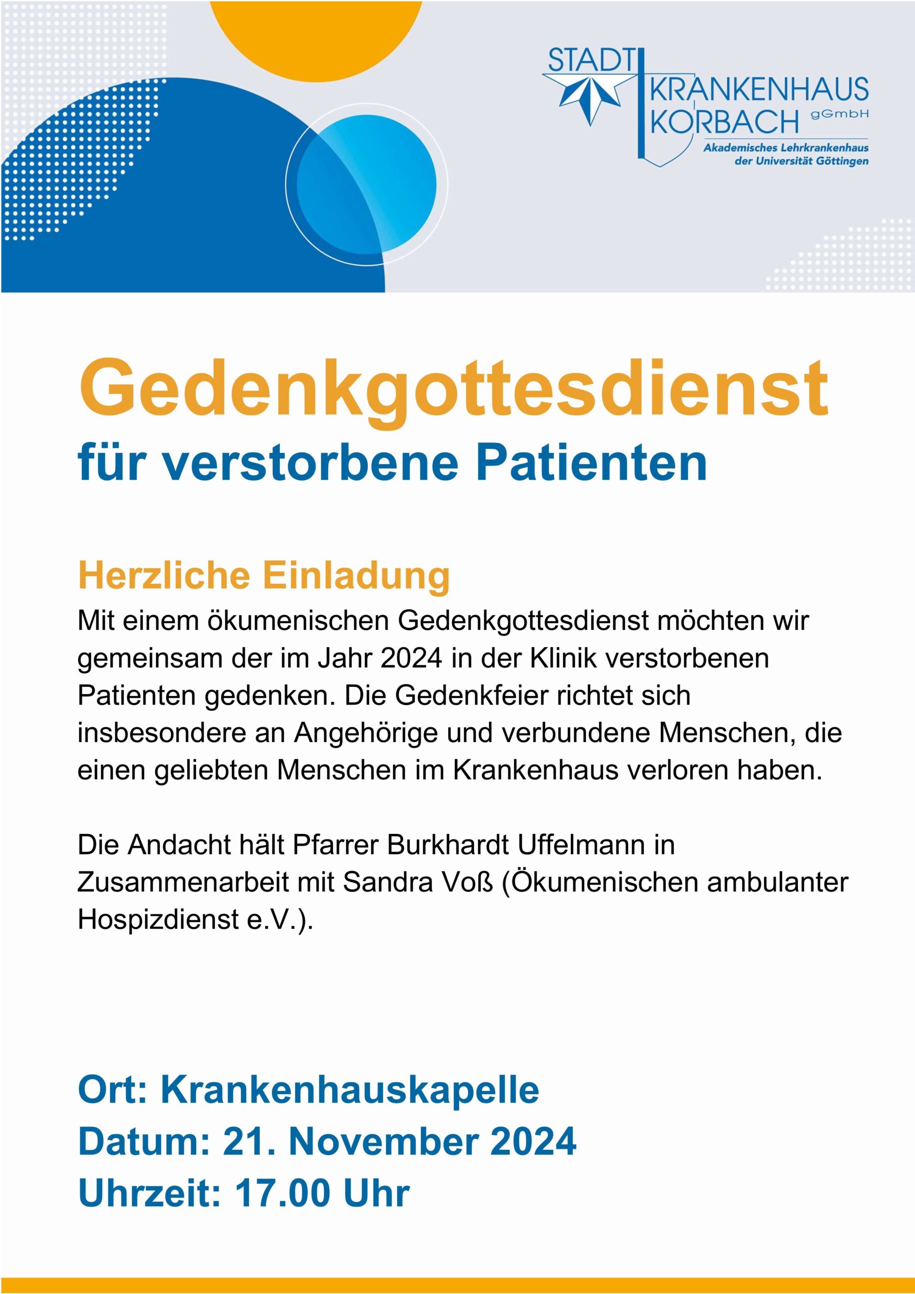 Gedenkgottesdienst 2024